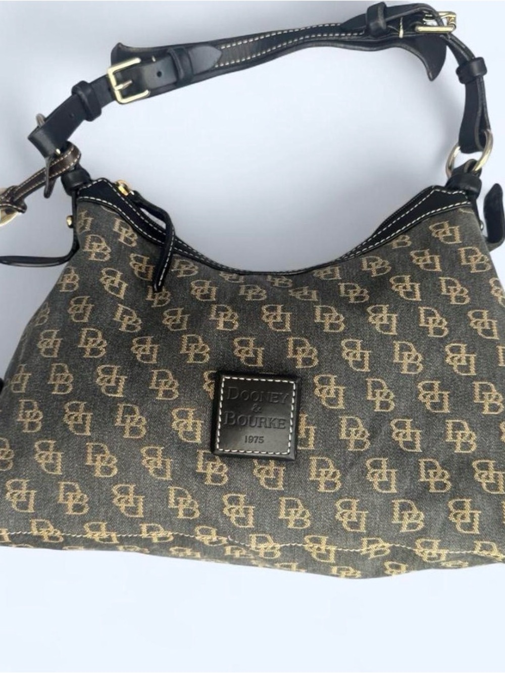 Dooney & Bourke Brown Logo Hobo Bag